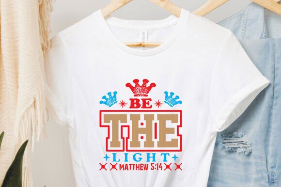Be the Light Christian Christmas SVG PNG for T-Shirt Designs