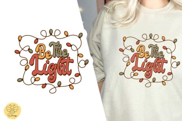 Be the Light Christmas Jesus PNG for T-Shirt Designs