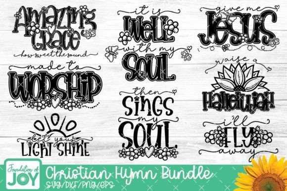 Christian Hymn Bundle T-Shirt Designs
