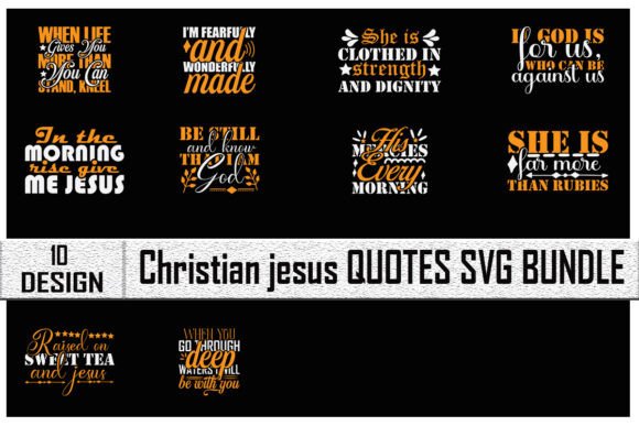 Christian Jesus T-Shirt Design Bundle