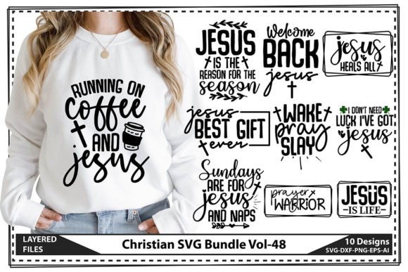 Christian SVG Bundle Vol-48 for T-Shirt Designs
