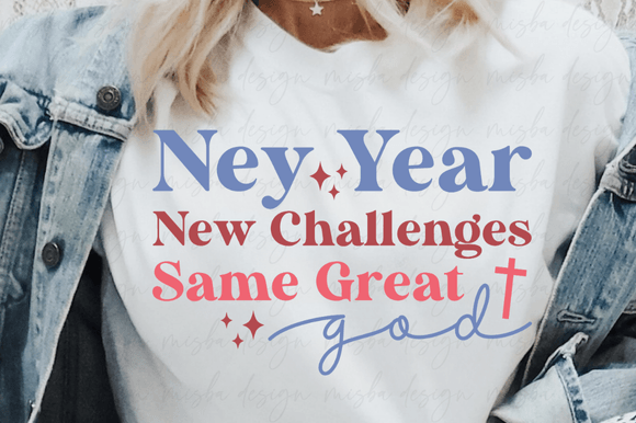 Happy New Year SVG, Hello 2025 Christian T-Shirt Designs