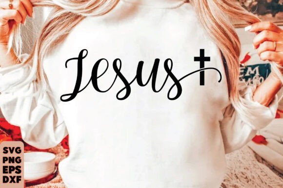 Jesus Christian T-Shirt Design PNG, SVG