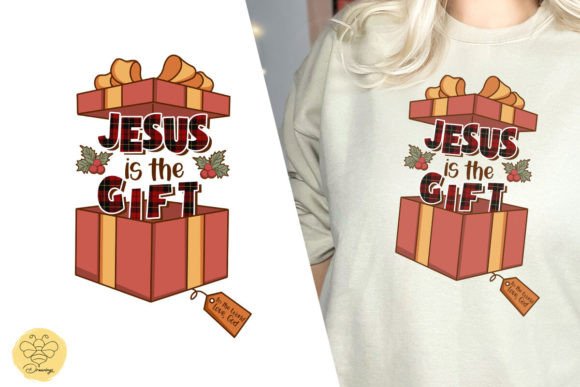 Jesus is the Gift Christmas Jesus PNG for T-Shirt Designs