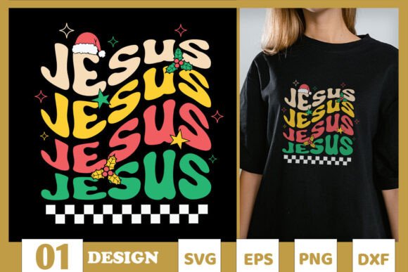 Jesus Santa Merry Christmas SVG