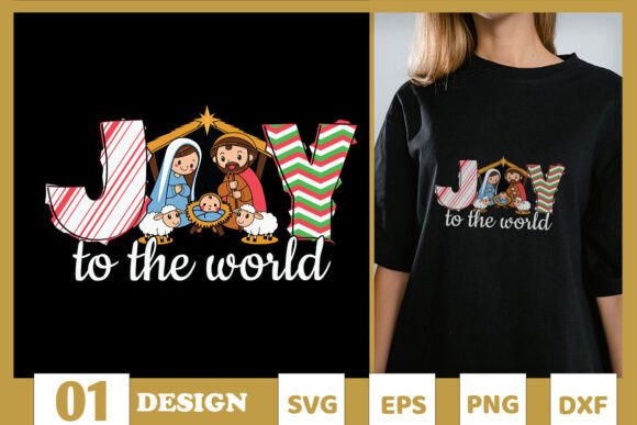 Joy to the World Jesus Christmas SVG