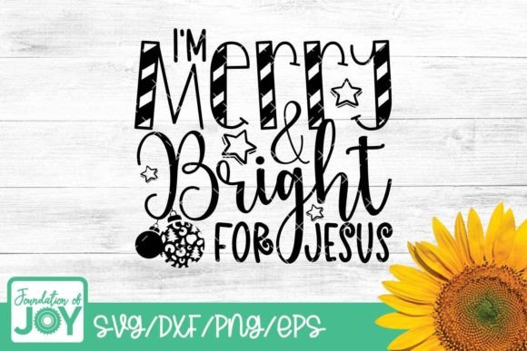 Merry and Bright, Christian Christmas T-Shirt Designs