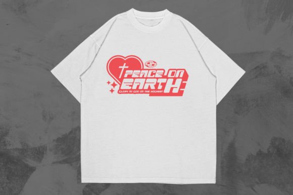 Peace on Earth Y2k Christian Tee Design