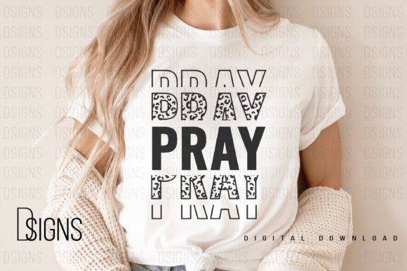 Pray Christian Sublimation T-Shirt Designs