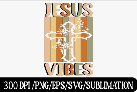 Retro Christian PNG Sublimation for T-Shirt Designs