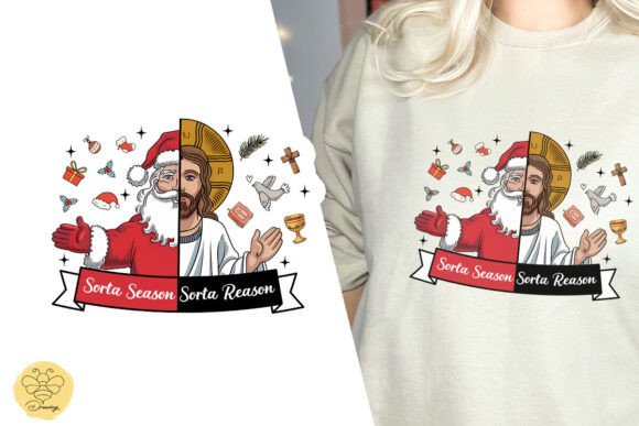 Season and Reason Jesus Christmas PNG T-Shirt Designs